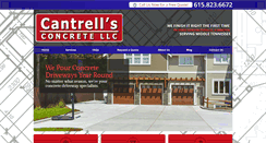 Desktop Screenshot of cantrellsconcrete.com